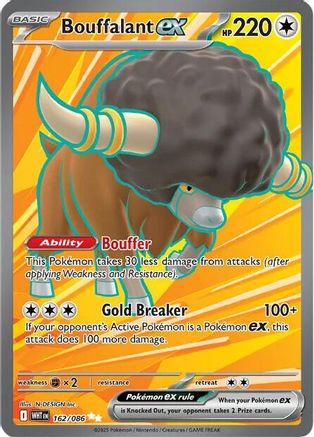Bouffalant ex - 162/086 (162) [SV: White Flare] Holofoil