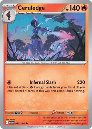 Ceruledge (20) [ME02: Phantasmal Flames]