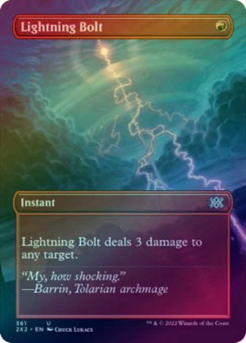 Lightning Bolt - Borderless (Foil) (2X2)