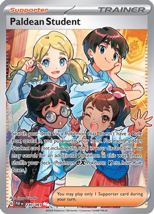 Paldean Student - 230/091 (230) [SV: Paldean Fates] Holofoil