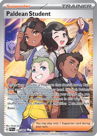 Paldean Student - 231/091 (231) [SV: Paldean Fates] Holofoil