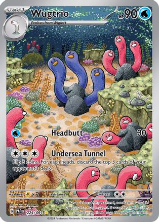 Wugtrio - 224/091 (224) [SV: Paldean Fates] Holofoil