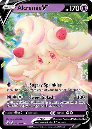 Alcremie V (22) [Champion's Path] Holofoil