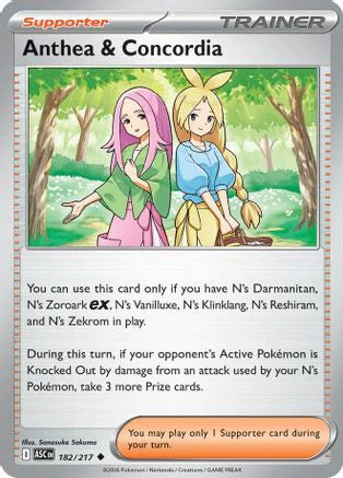 Anthea & Concordia - 182/217 (182) [ME: Ascended Heroes] Reverse Holofoil