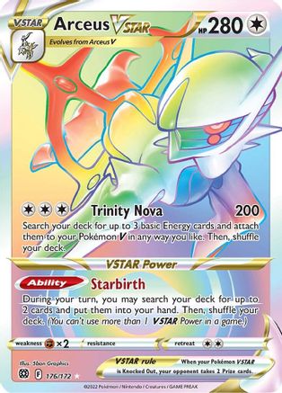 Arceus VSTAR (Secret) (176) (176) [SWSH09: Brilliant Stars] Holofoil