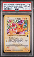 2021 POKEMON CELEBRATIONS CLASSIC COLLECTION #24 BIRTHDAY PIKACHU-HOLO CLASSIC COLL-BLACK STAR