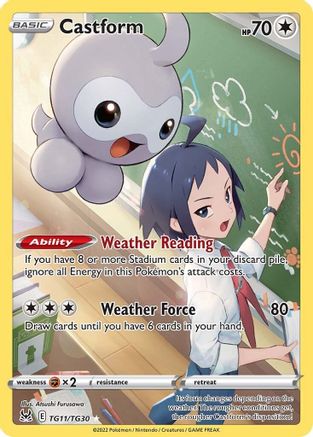 Castform (TG11) [SWSH11: Lost Origin Trainer Gallery] Holofoil