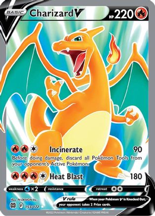 Charizard V (Full Art) (153) [SWSH09: Brilliant Stars] Holofoil