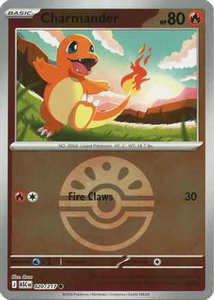 Charmander (Quick Ball) (20) [ME: Ascended Heroes] Reverse Holofoil