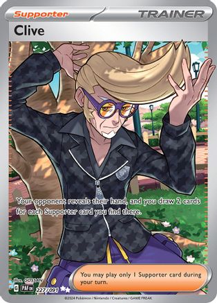 Clive - 227/091 (227) [SV: Paldean Fates] Holofoil