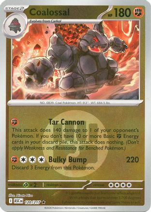 Coalossal (Dusk Ball) (120) [ME: Ascended Heroes] Reverse Holofoil