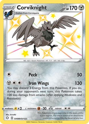 Corviknight (SV089) [Shining Fates: Shiny Vault] Holofoil