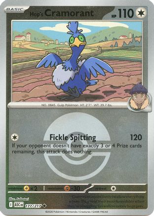 Hop's Cramorant (Poke Ball) (177) [ME: Ascended Heroes] Reverse Holofoil