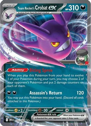 Team Rocket's Crobat ex - 122/182 (122) [SV10: Destined Rivals] Holofoil