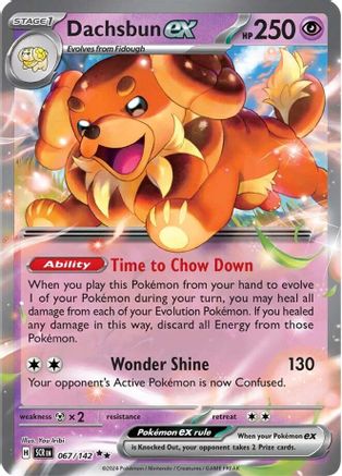 Dachsbun ex - 067/142 (67) [SV07: Stellar Crown] Holofoil