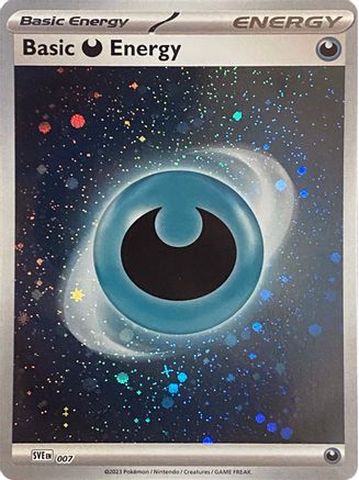 Basic Darkness Energy (Cosmos Holo) (7) [SVE: Scarlet & Violet Energies] Holofoil
