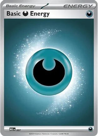 Basic Darkness Energy - 007 (7) [MEE: Mega Evolution Energies] Reverse Holofoil