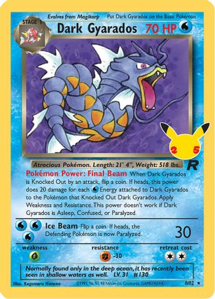 Dark Gyarados (8) [Celebrations: Classic Collection] Holofoil