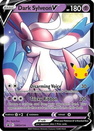 Dark Sylveon V - SWSH134 (SWSH134) [SWSH: Sword & Shield Promo Cards] Holofoil