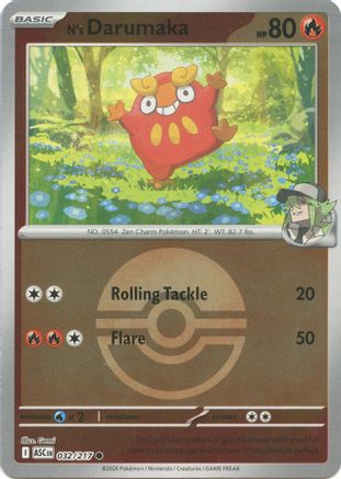N's Darumaka (Poke Ball) (32) [ME: Ascended Heroes] Reverse Holofoil