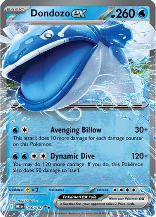 Dondozo ex - 066/182 (66) [SV10: Destined Rivals] Holofoil