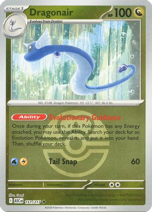 Dragonair (Love Ball) (151) [ME: Ascended Heroes] Reverse Holofoil