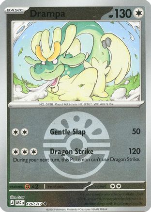 Drampa (Friend Ball) (176) [ME: Ascended Heroes] Reverse Holofoil
