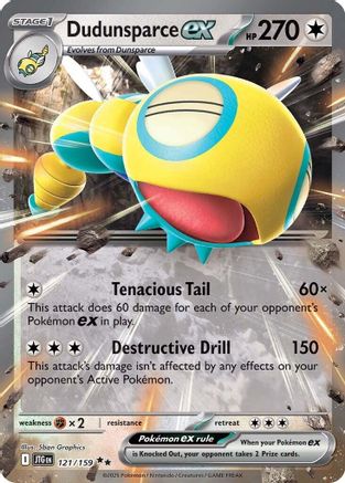Dudunsparce ex - 121/159 (121) [SV09: Journey Together] Holofoil