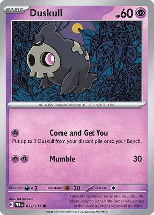 Duskull (35) [SV: Prismatic Evolutions]