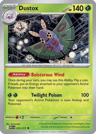 Dustox - 015/217 (15) [ME: Ascended Heroes]