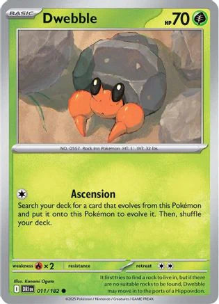 Dwebble (11) [SV10: Destined Rivals] Reverse Holofoil