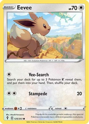 Eevee (125) [SWSH07: Evolving Skies]