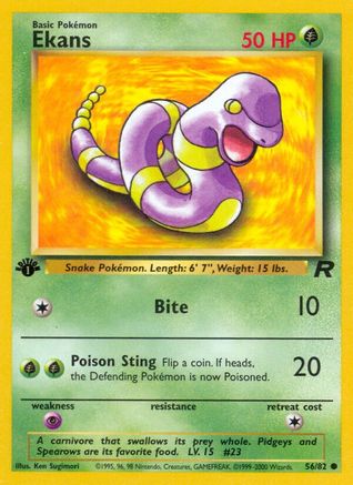 Ekans (56) [Team Rocket] 1st Edition