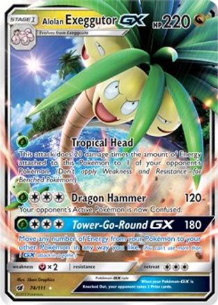 Alolan Exeggutor GX (74) [SM - Crimson Invasion] Holofoil