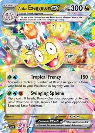Alolan Exeggutor ex - 133/191 (133) [SV08: Surging Sparks] Holofoil