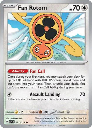 Fan Rotom - 171/217 (171) [ME: Ascended Heroes]