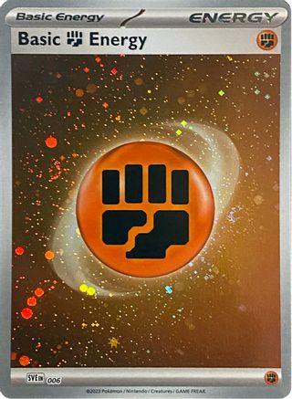 Basic Fighting Energy (Cosmos Holo) (6) [SVE: Scarlet & Violet Energies] Holofoil