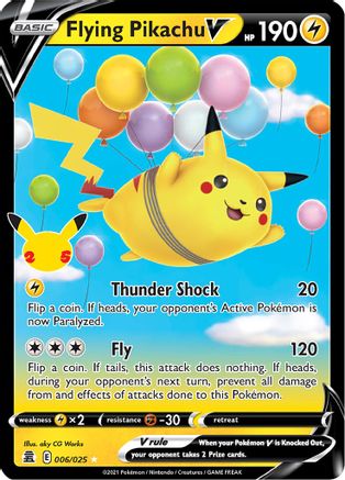 Flying Pikachu V (6) [Celebrations] Holofoil