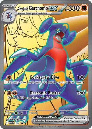 Cynthia's Garchomp ex (204) [SV: Scarlet & Violet Promo Cards] Holofoil
