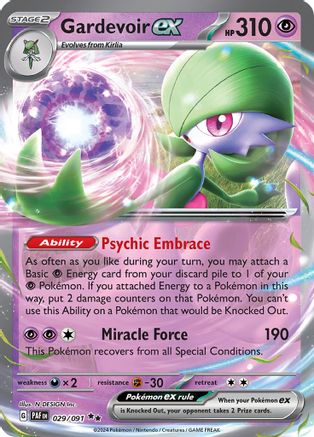 Gardevoir ex - 029/091 (29) [SV: Paldean Fates] Holofoil