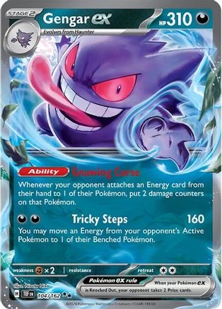 Gengar ex - 104/162 (104) [SV05: Temporal Forces] Holofoil