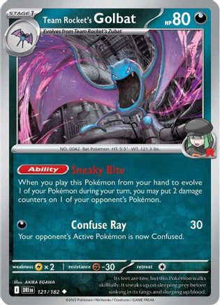 Team Rocket's Golbat (121) [SV10: Destined Rivals]