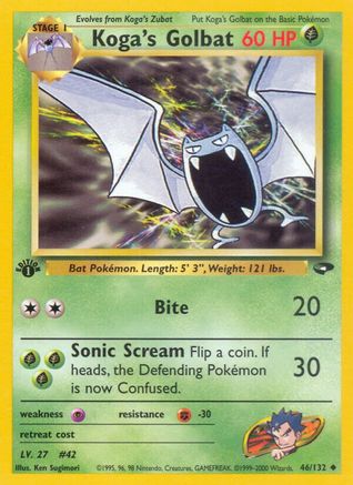Koga's Golbat (46) [Gym Challenge] 1st Edition