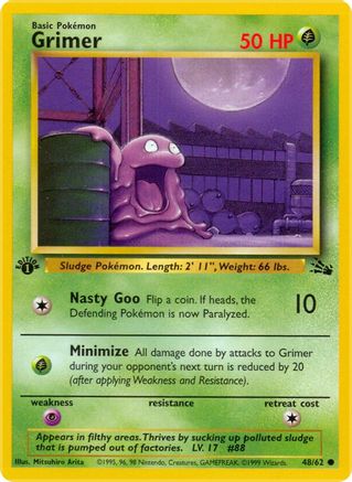 Grimer (48) [Fossil] 1st Edition