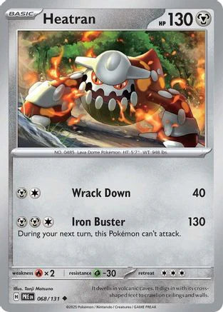 Heatran (68) [SV: Prismatic Evolutions] Reverse Holofoil
