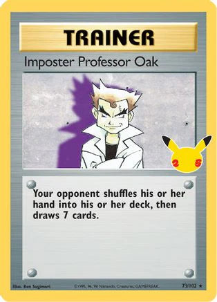 Imposter Professor Oak (73) [Celebrations: Classic Collection] Holofoil