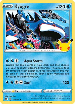 Kyogre (3) [Celebrations] Holofoil