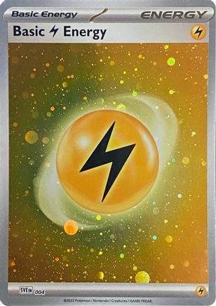 Basic Lightning Energy (Cosmos Holo) (4) [SVE: Scarlet & Violet Energies] Holofoil