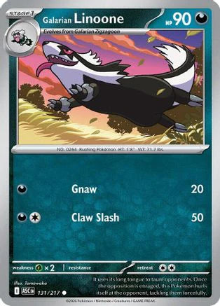 Galarian Linoone (131) [ME: Ascended Heroes]