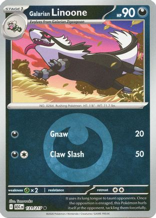 Galarian Linoone (Energy Symbol Pattern) (131) [ME: Ascended Heroes] Reverse Holofoil